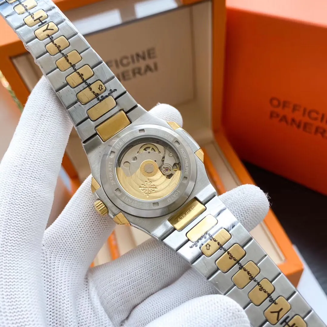 【Foreign trade import】💰1280! Super complex sports watch debuts Dedicate Patek Philippe's "Nautilus" to you for the first time🌹Patek Philippe launches the first Nautilus perpetual calendar watch, using ultra-complex craftsmanship to create a casual sports watch. Patek Philippe has added perpetual calendar and moon phase functions to this sports series watch, perfectly embodying rigorous watchmaking skills in this watch. It combines the rugged durability of sports watches with sophisticated and complex technology, and has a built-in fully automatic mechanical movement. Diameter: 42mm🔥Top quality products continue to be produced🔥